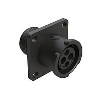 Amphenol SINE Systems FLS010N2S03 ຕົວເຊື່ອມ 4 (2+2) ຕຳແໜ່ງ ກົງສີ່ແຂນ ຮັບສະບັບ