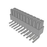 Samtec IPS1-110-01-S-D-RA ພາວເລີ້ມໃຫ້ກັບບອດ .100" Mini Mate(R) ອິສເລດພາວເລີ້ມຕໍ່ຕົວເຊື່ອມພວມຊອກເກັດ
