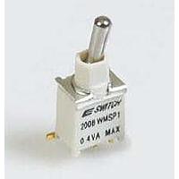 E-Switch 200BWMSP4TAA1SM6RE ສະຫນັບສະຫນູນ Toggle 3A 120VAC 1 Pole (On)-Off-(On) ຕິດຕັ້ງ PC