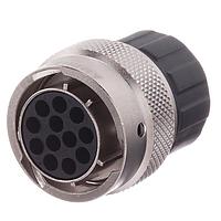 Amphenol SINE Systems RT061412SNHEC03R ປຸກຕໍ່ຕ່າງ, 14 ຕຳແໜ່ງ, ຜູ້ຍິງ, ຂະໜາດປົກ 12, ຢາງຊິລິໂຄນ, ແລະຝາປິດທ້າຍມີການປິດສາຍແບບລະດັບລະດັບ, ຂະໜາດ 14 - 24AWG