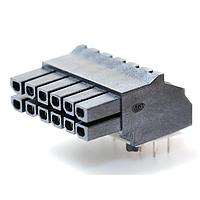 Molex 44764-1202 ຮອບຮອງ R.A. RECPT 12P ທອງ ມີໝຸດການສົມທົບ