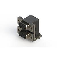 EDAC 662-009-664-044 ຕູ້ສະຫນອງ Dual Port D-Sub ມຸມຂວາ ຕູ້ສະຫນອງ Dual Port D-Sub