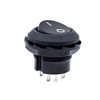 E-Switch RR3130BBLKBLKES ສະຫນັບສະຫນູນ Power Rocker Switch DPDT ON-ON PNL 10A