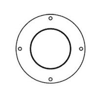 Sanyo Denki 109-1106 ປາກອອກວົງແຈກ Inlet Ring Nozzle Inlet Nozzle ສໍາລັບພັງລົມສົ່ງໄຟ 70mm Centrifugal Fan, ສີເງິນ Silver