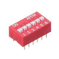 APEM NDS06V ສະຫນັບສະຫນູນ DIP SWITCH ND STANDARD