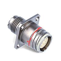 ODU GFTAAT0-ED08SN-0000 ຕົວເຊື່ອມຕໍ່ Squared flange receptacle ສໍາລັບ backshell, ຂະໜາດ Shell 09, IP6K9K, 8 C, A Key