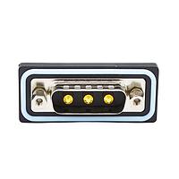 NorComp CDFR3W3113L411 Mixed Contact D-Sub Connectors 3W3 R/A solder M FL 4-40 int thrd 40 Amp