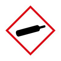 Sysbel WL002 Compressed Gas Label GHS Label