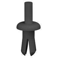 Essentra Components PPR-1B Rivets Push Rvt,Blk,.217 inHl,.094-.158 inHld