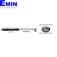 EZDO SF002A (0.4 class) Thermocouple ແລະ RTD Temperature Probe (0.4 ຫ້ອງຮຽນ) (Kiểu K, 0.4 class)