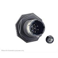 Eaton Souriau-Sunbank UTGX710D7P32 ຮັບສະຕິກເກັບ Jam nut receptacle & hold down clips, ບໍ່ມີ backshell, ມີ 7 ຕິດຕໍ່ຜູ້ຊາຍ PCB, IP68/69K ໃນສະພາບບໍ່ໄດ້ຕິດກັນ