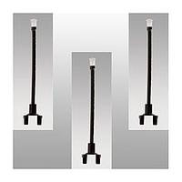 BIVAR SMFLPR1-15.0 ທ່ອສວ່ນແສງຍືນຍາວ 15 ນິ້ວ LGTH, ກາງ 1mm Flexpipe, ເລນສສະຕັດແບບສະເລີມ