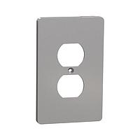 Square D SQWS422011GY ກອງກະແຈ 1 G MID+ DUPLEX OUTLET WALL PLATE GY