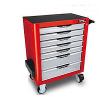 TOPTUL GCAJ227R Drawer Tool Trolley - 227 PCS Mechanical Tool Set (ສີແດງ)
