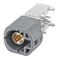 Rosenberger D4S2UL-40MA5-G ຕູ້ຕໍ່ PCB ມຸມຂວາ ມີກະແປງ PCB ພ້ອມກັບກອງ T&R ສີເທົາ