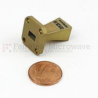 Fairview SH128-10 WR-28 Standard Waveguide Horn With UG-599/U Square Cover Flange and 10 dBi Nominal Gain Operating From 26.5 GHz to 40 GHz Frequency Range