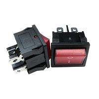 Adam Tech SW-R2-3A-F-LR13-6 ສະລັບສະລັບລົດເຄີຣເສັ້ນນ້ອຍ, ຂໍ້ຕໍ່ໄວ .187in [4.75mm], ຜູ້ກະຕຸ້ນແສງແດງ (ແຮງແສງ LED 12V), ຮູບສະແກນສະກັດ