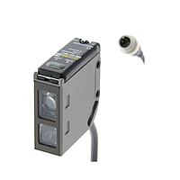 OMRON E3S-CL1 ເຊັນເຊີ Photoelectric ທີ່ສາມາດຕັ້ງໄດ້ໄລຍະໄກ (Background suppression, 5 - 200 mm, M12 pigtail)
