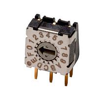Same Sky (formerly CUI Devices) RDS-16S-74R-508-D ສະຫນັບ DIP Rotary DIP Switch, 7.4mm, 16 pos, Rt ang, 5.08mm pitch,TH