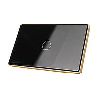 HUNONIC HN01SCD WiFi Touch Switch 1 ປຸ່ມສີ່ຫລ່ຽມ (Black)