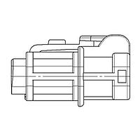 Yazaki 7123642330 ກອງປົງກັນ CONN 2P 250 X BLK