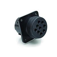 Amphenol SINE Systems AHD10-9-1939PNR ຕົວເຊື່ອມ 9P SQ FLANGE ບໍ່ມີການປິດຜ່ານ