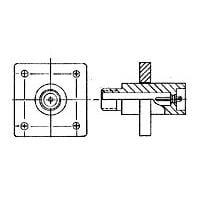 AMP Connectors - TE Connectivity 846814-1 ຕົວເຊື່ອມຕໍ່ມົວມົນມາດຕະຖານ LGH-1L FLANGED RECEPT.