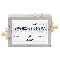 Fairview  SPA-020-27-04-SMA High Power Amplifier at 4 Watt P1dB Operating From 1 GHz to 2 GHz with 35 dB Gain, 45 dBm IP3 and SMA