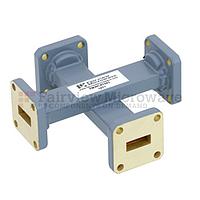 Fairview FMWCP1042 50 dB WR-42 Waveguide Crossguide Coupler With UG-595/U Square Cover Flange from 18 GHz to 26.5 GHz