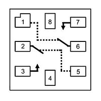 Fairchild FSA1256L8X ອິນທີເກດສະຫນອງສະຫນອງອານາລອກ Low RON Low Voltage Dual SPST Analog