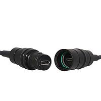 Amphenol LTD SCE2USB-B-01T08-2BPN ຕົວເຊື່ອມ Mini USB Type AB INLINE SNATCH RECEP BLKSLVR SZ 08