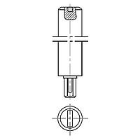 Amphenol Piher 6053-CREAM ປຸ່ມແລະປຸ່ມດົນ 5x34mm ແກ້ວພຽງແຕ່ SHAFT