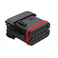 Amphenol SINE Systems AT16-15SE-K003 ຕົວເຊື່ອມ 15 ຕຳແໜ່ງ ປລັກ, ປຸ່ມ, ກະແຈກະລັງ E, ຝາປິດ, ການປິດສະຫຼຸບໃຫ້ມີຂະໜາດນ້ອຍລົງ, ສີດໍາ