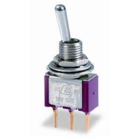 E-Switch 100SP3T6B11M2QEH ສະຫນັບສະຫນູນ Toggle Switches ON-OFF-ON PC MNT