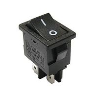 E-Switch RA811C1000-114 ສະຫນັບສະຫນູນ Power Rocker Switch Rocker, SPST, Off-On, Panel Mount, Snap-In, ແດງ, LED, ແດງ