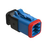 Amphenol SINE Systems AT06-6S-SR02BLU ປລັກ A SERIES-AT, SR02-CONNECTORS