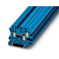 PHOENIX CONTACT 3044500 ບລັອກຂໍ້ຕໍ່ Feed Through Terminal Block UT 4-TWIN BU 12.4MM 12-4AWG