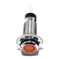 Mallory Sonalert FL1M-8FJ-2-Y2V ອິນດິເຄເຕີ LED YEL 8MM NUT 2VAC/DC UL