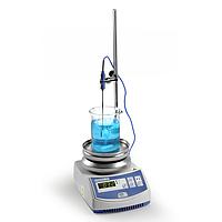 J.P. SELECTA KIT ຄົບຊຸດເຄື່ອງປັ່ນປ່ວນ Agimatic-ED ທີ່ມີແຖບຮອງຮັບ ແລະເຊັນເຊີອຸນຫະພູມ PT100. ດ້ວຍຄວາມຮ້ອນ (60~1600rpm; 50~350°C; 10L; 550W)