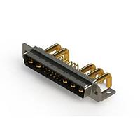 EDAC 629-17W5650-4T4 ຕູ້ຕິດຕໍ່ D-Sub ປະສົມມຸມຂວາ ຕູ້ຕິດຕໍ່ພະລັງງານ Combo D-Sub