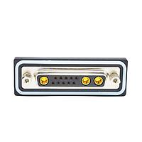 NorComp CDFV13W3213L411 Mixed Contact D-Sub Connectors 13W3 vert soldr F FL 4-40 int thrd 40 Amp