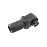 Amphenol Industrial SLPPB35BNB1 ປລັກ DC SURLOK PLUS, ປລັກມຸມຂວາ, 8.0MM, 35MM, ການຄິມ, ມີກັບຫົວຫົວ, ບໍ່ປິດສາຍ, ສີດຳ, 180 KEYWAY