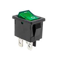 E-Switch R1973ABLKGILGF3 ສະຫນັບສະຫນູນ Power Rocker Switch 9A 125VAC SPST Faston