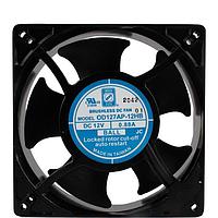 Orion Fans OD127-48MB ພັດລົມແກນ DC ບໍ່ມີແປງຖ່ານ, 127x127x38.5mm, 48VDC