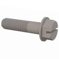 Essentra Components 32W37516150 ສະລອດເຮັກວ້າຊເຊີ Slotted Hex Washer Screw, 3/8-16 Thread, 1 1/2 Lg