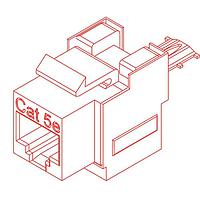 Switchcraft EHRJ45P5ESIDC ແຜງຕິດຕັ້ງ Modular RJ45 CAT5e MT SHIELDED-R/A IDC