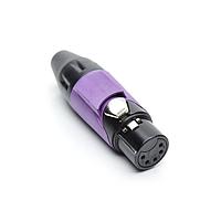 Amphenol Audio AX5FB7M-AU ຕົວເຊື່ອມຕໍ່ 5P SOCKET F PLUG BLKGLD ມີ VLT MRK SLV