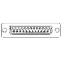 JAE Electronics DDMF-24W7SR ປຸ່ມຮັບ