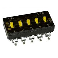 CTS Electronic Components 219-5MSTR ສະຫນາມສະລັບ DIP 5 ສ່ວນສະລັບ SPST