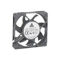 Delta Electronics, Inc. EFB0512LA ພັງລົມ Tubeaxial DC Tubeaxial, 50x10mm, 12VDC, Ball Bearing, Lead Wires